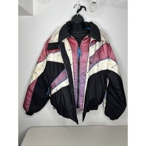 Vintage Polaris Jacket Womens Pink Riding Snowmobile Coat Women’s Size Medium